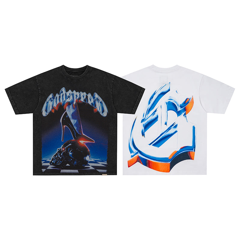 Godspeed Neon High‑Heels Graphic T‑Shirt