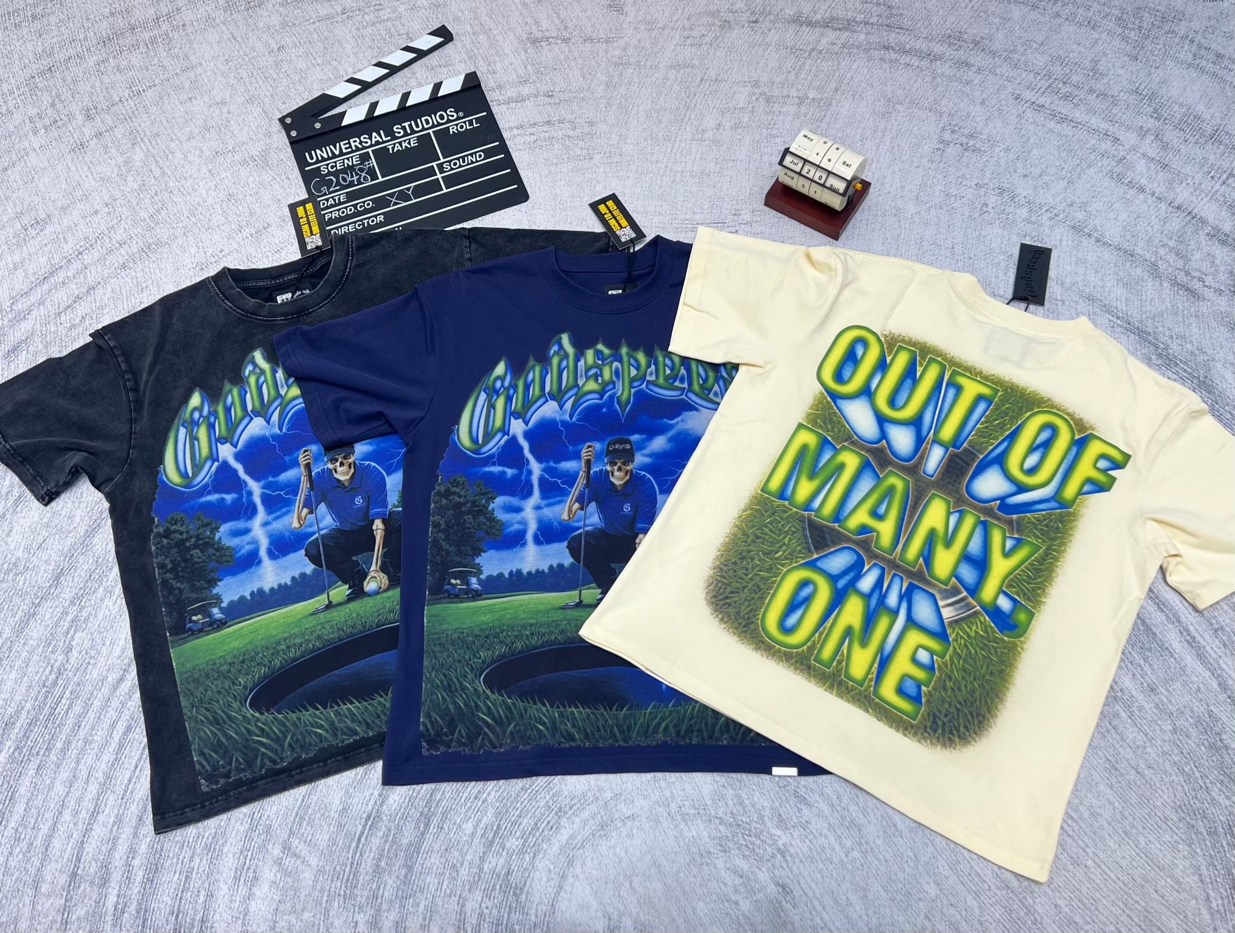 Godspeed Out Of Many One Landscape T‑Shirt