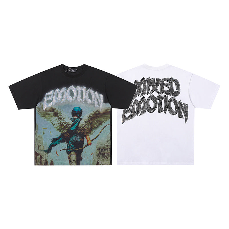 MIXED EMOTION Angel Archer Graphic 2‑Color T‑Shirt