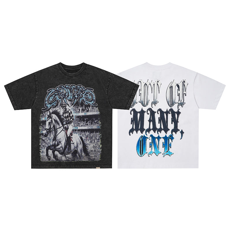 Godspeed Horse Graphic Vintage T‑Shirt