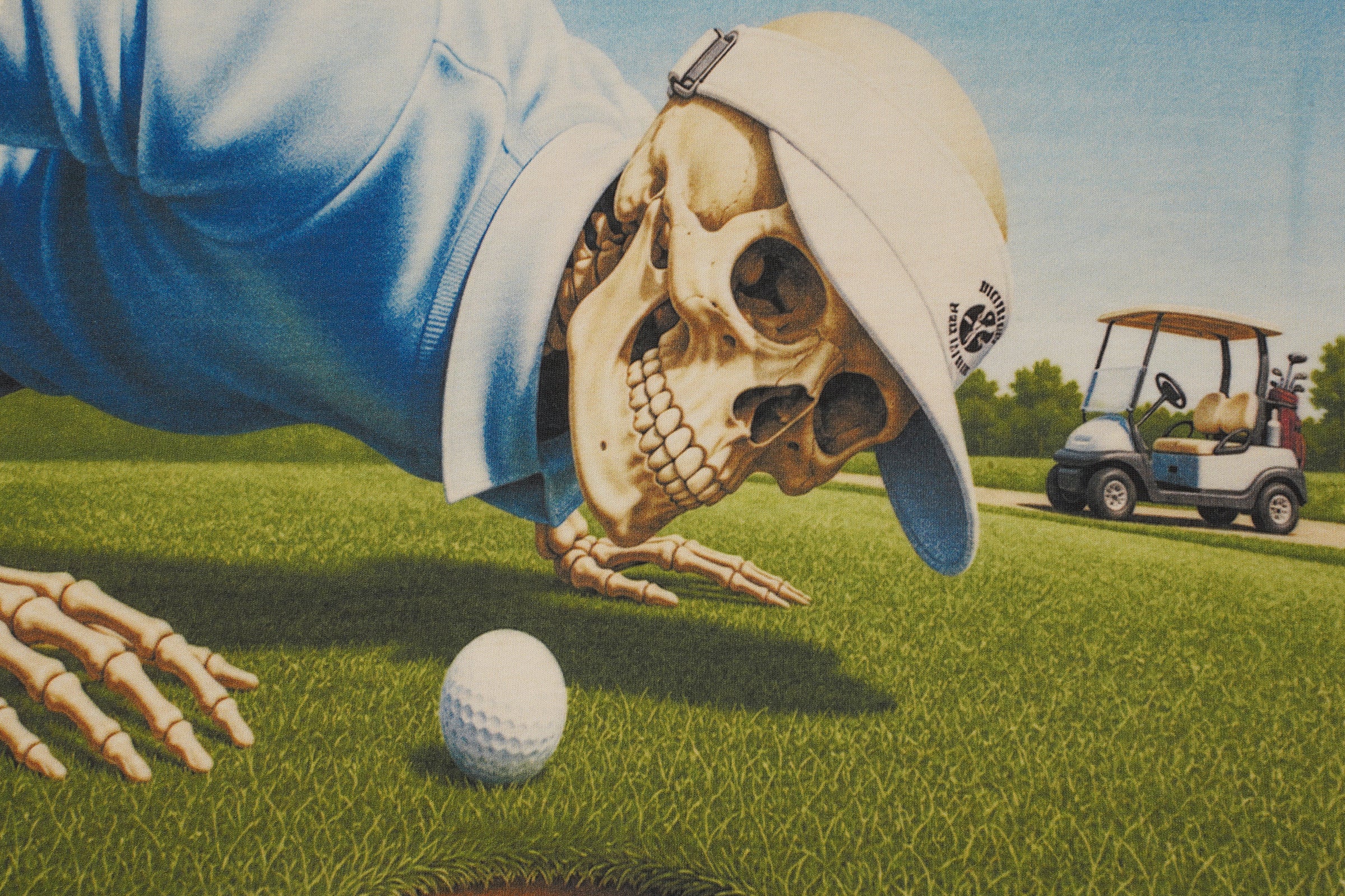 Godspeed Golf Skull Cream Graphic T‑Shirt