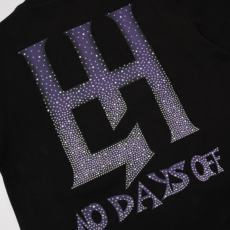 Life Hustlers Space‑Astronaut Graphic Black T‑Shirt