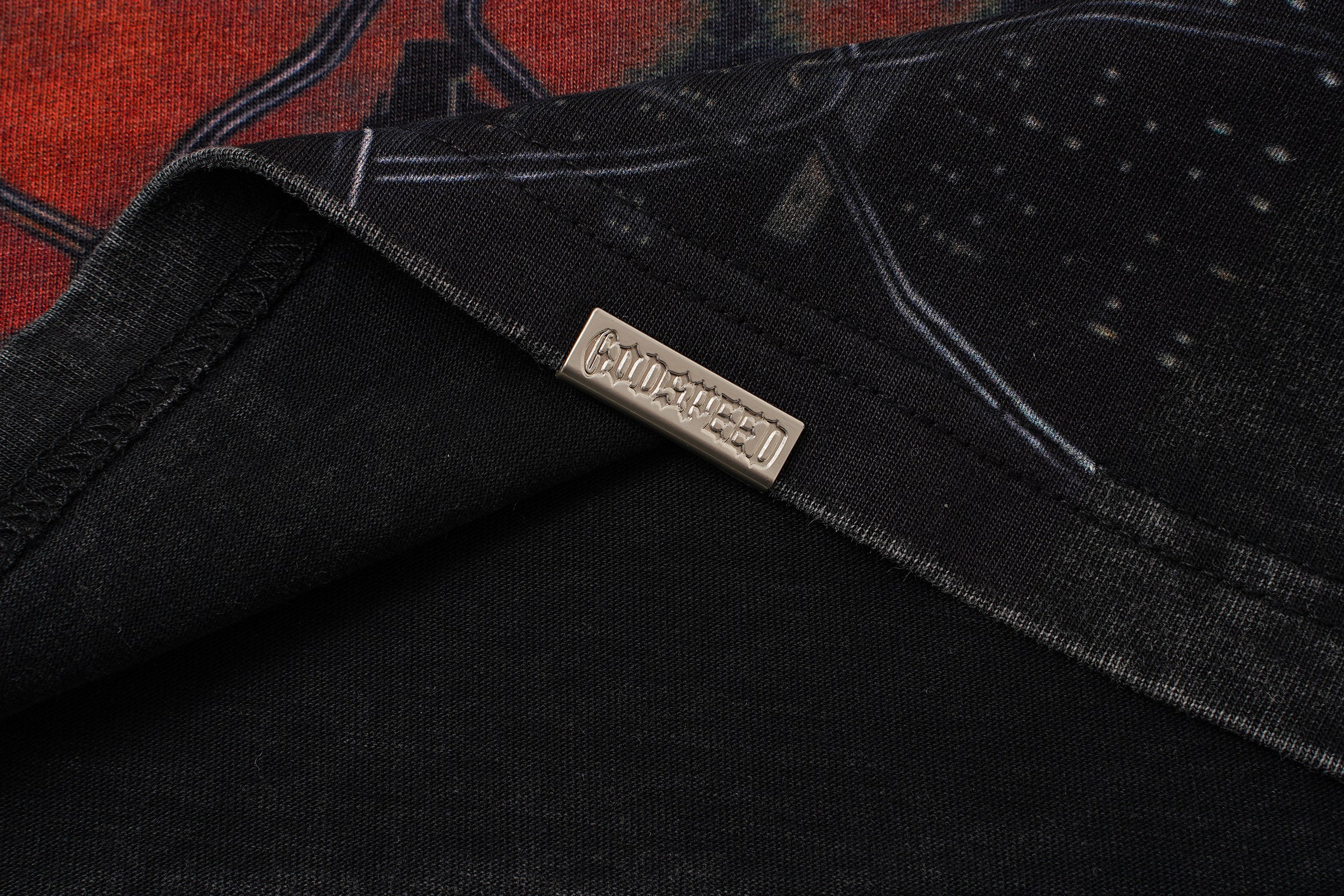 Godspeed Skull Graphic Black Washed Tank Top