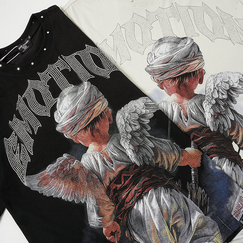 MIXED EMOTION Cupid Archer Graphic 2‑Color T‑Shirt