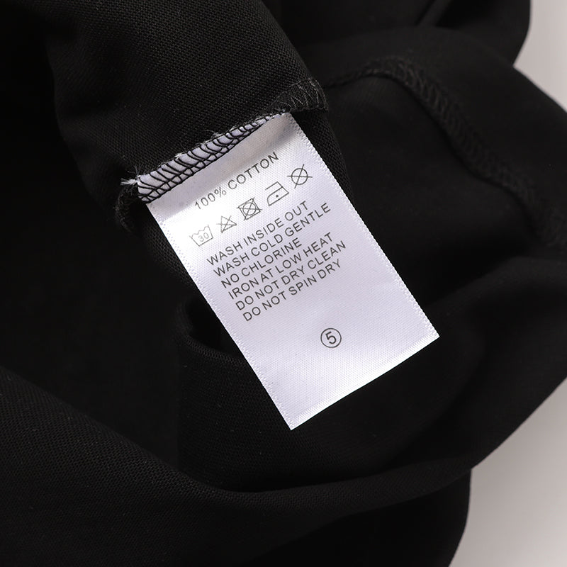 Life Hustlers Angel Portrait Graphic Black T‑Shirt