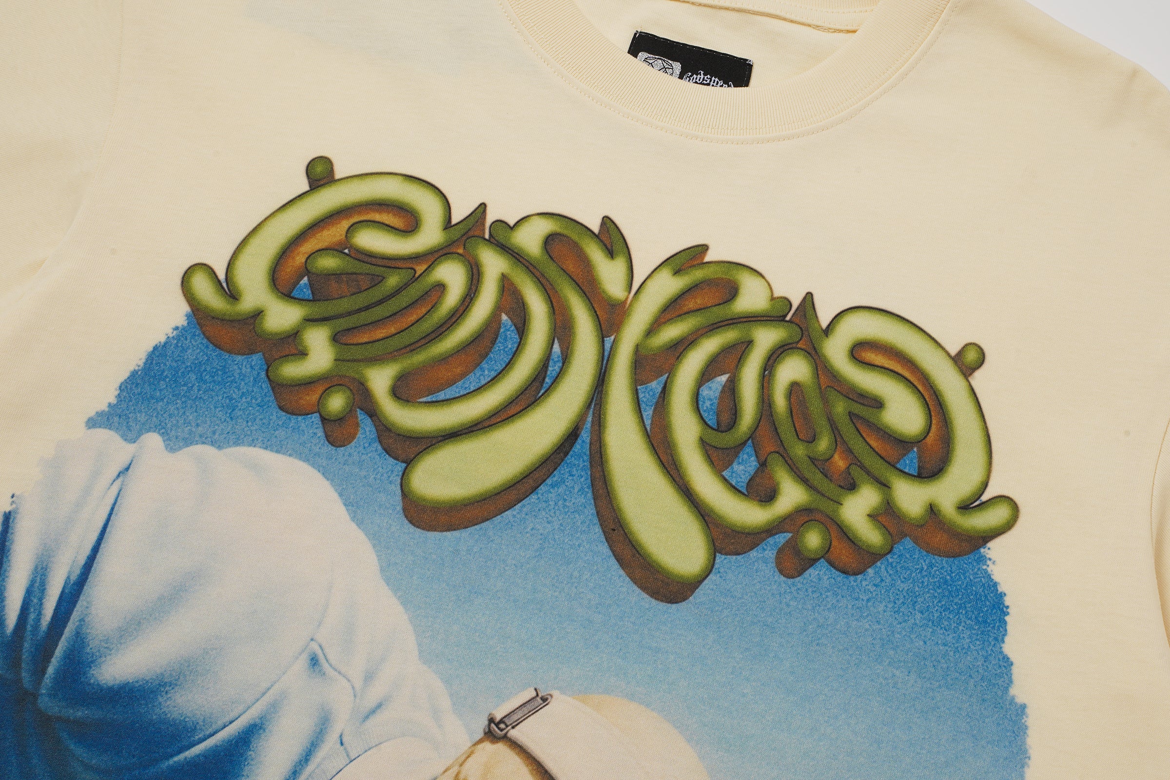 Godspeed Golf Skull Cream Graphic T‑Shirt