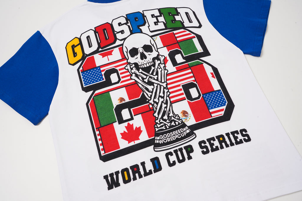 Godspeed World‑Cup Flag Print Raglan T‑Shirt