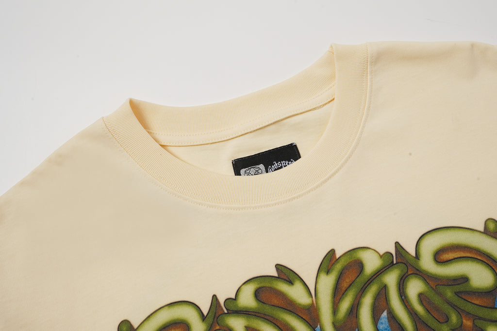 Godspeed Golf Skull Cream Graphic T‑Shirt