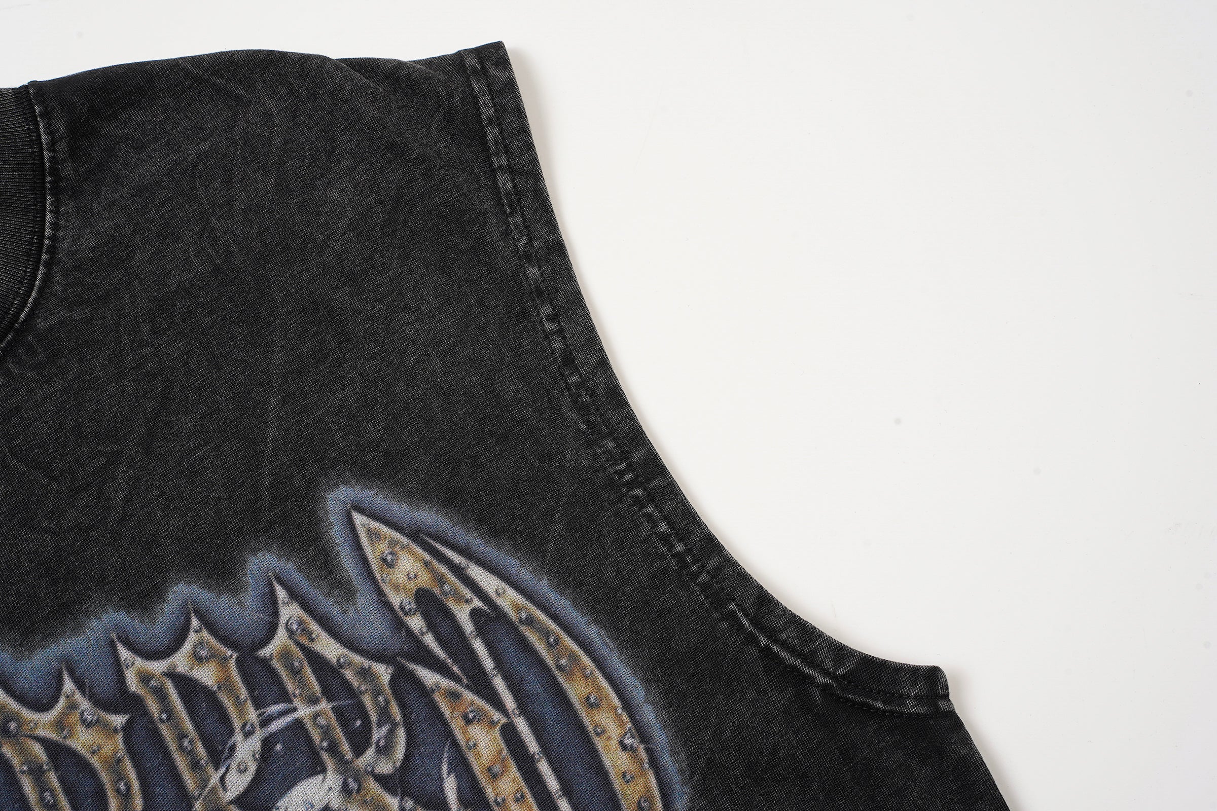 Godspeed Eagle Graphic Black Washed Tank Top