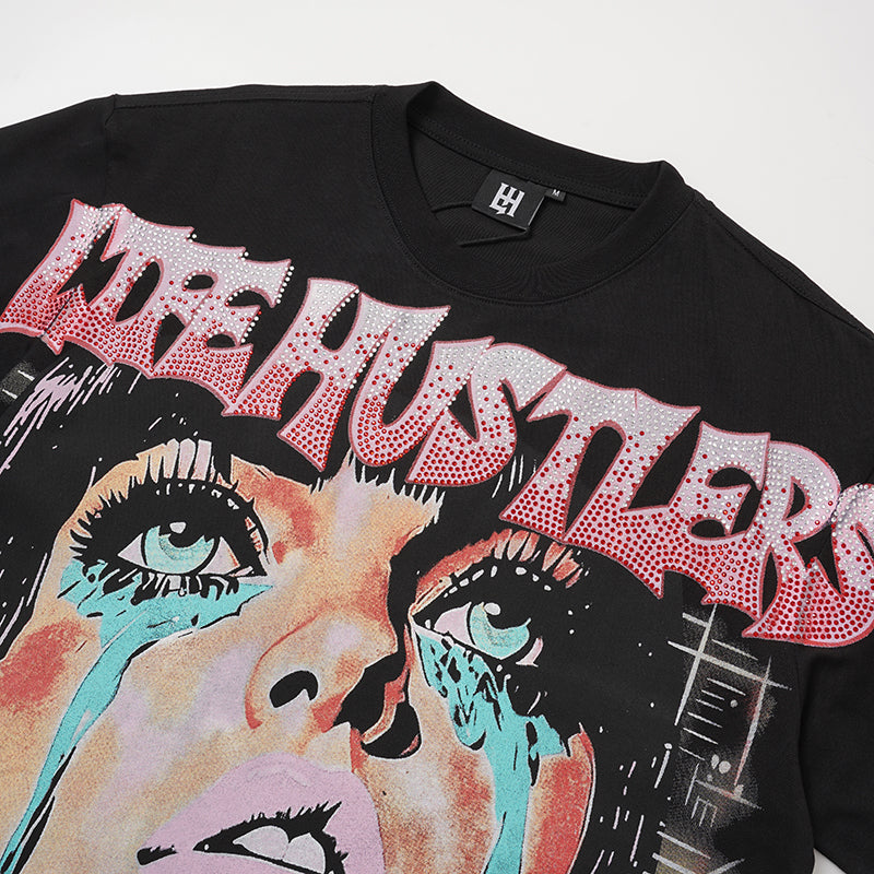 Life Hustlers Lady Portrait Graphic 3‑Color T‑Shirt