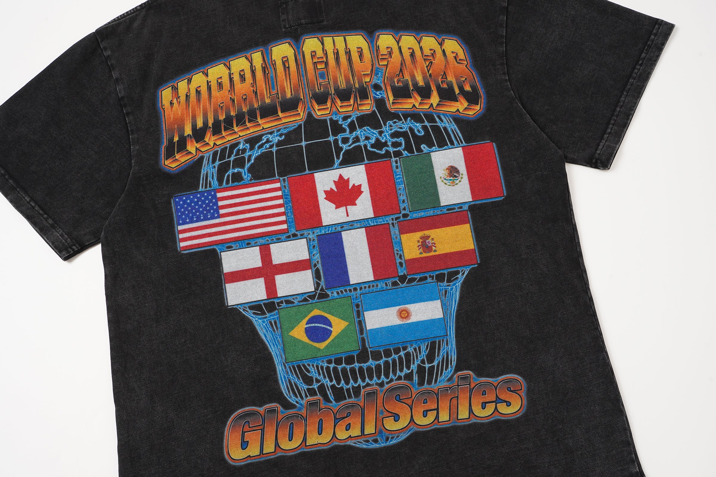 Godspeed Skull Flag Graphic T‑Shirt