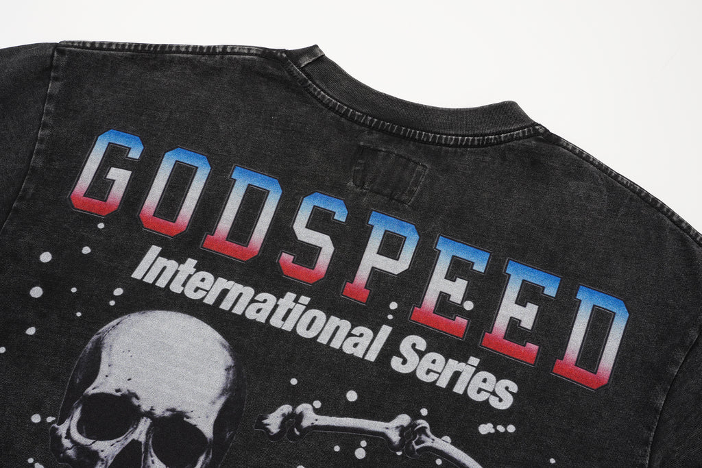 Godspeed Colour‑Skull Graphic T‑Shirt