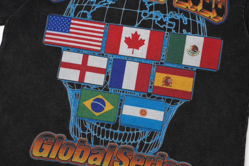 Godspeed Skull Flag Graphic T‑Shirt
