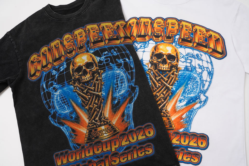 Godspeed Skull Flag Graphic T‑Shirt