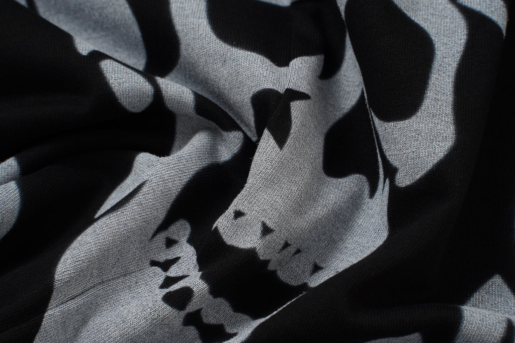 Godspeed Skull‑Laurel Contrast Collar Polo Shirt