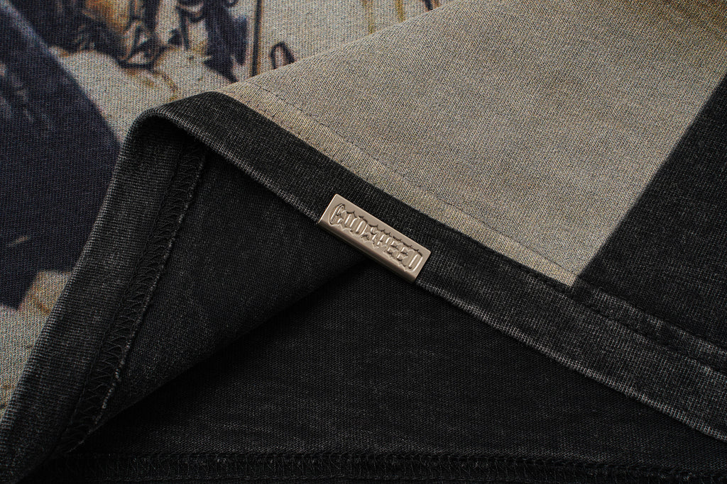Godspeed Eagle Graphic Black Washed Tank Top