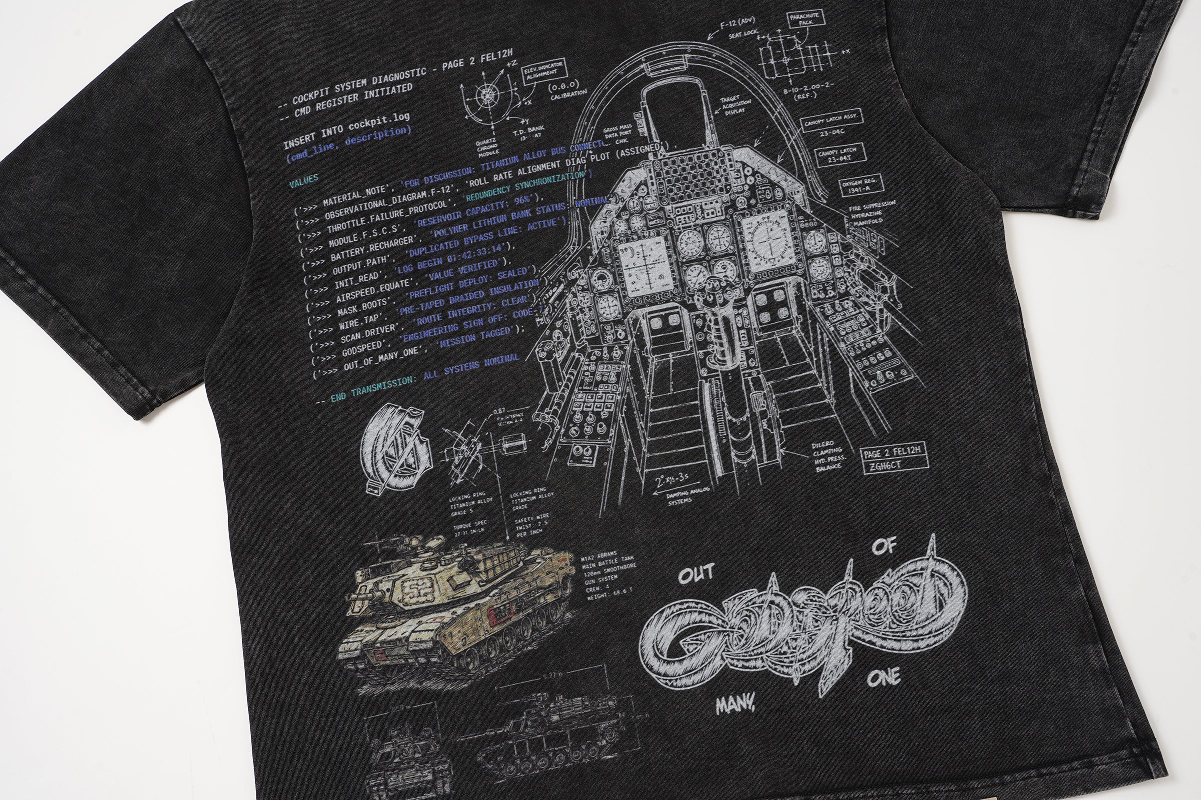 Godspeed Black Vintage‑Sketch Graphic T‑Shirt