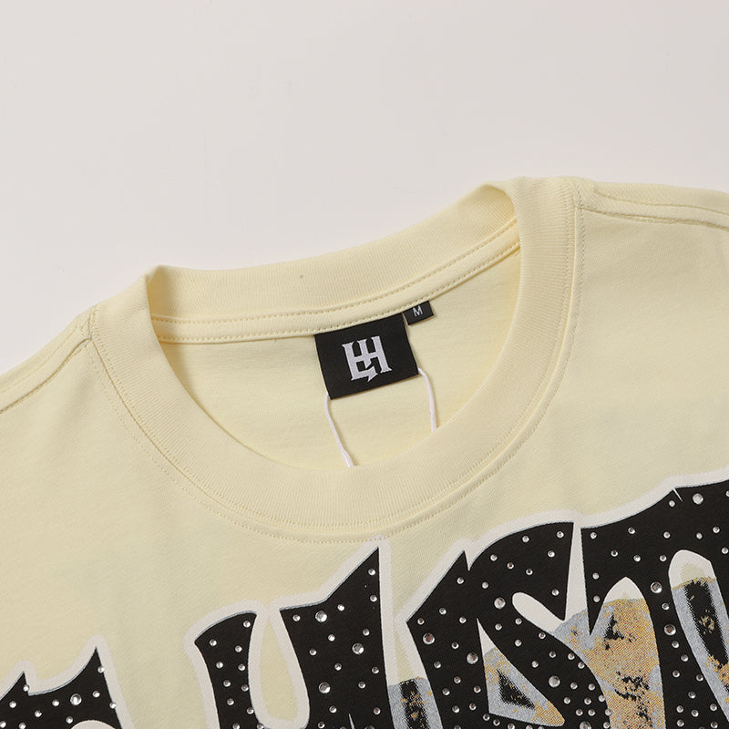 Life Hustlers Angel Portrait Graphic Cream T‑Shirt