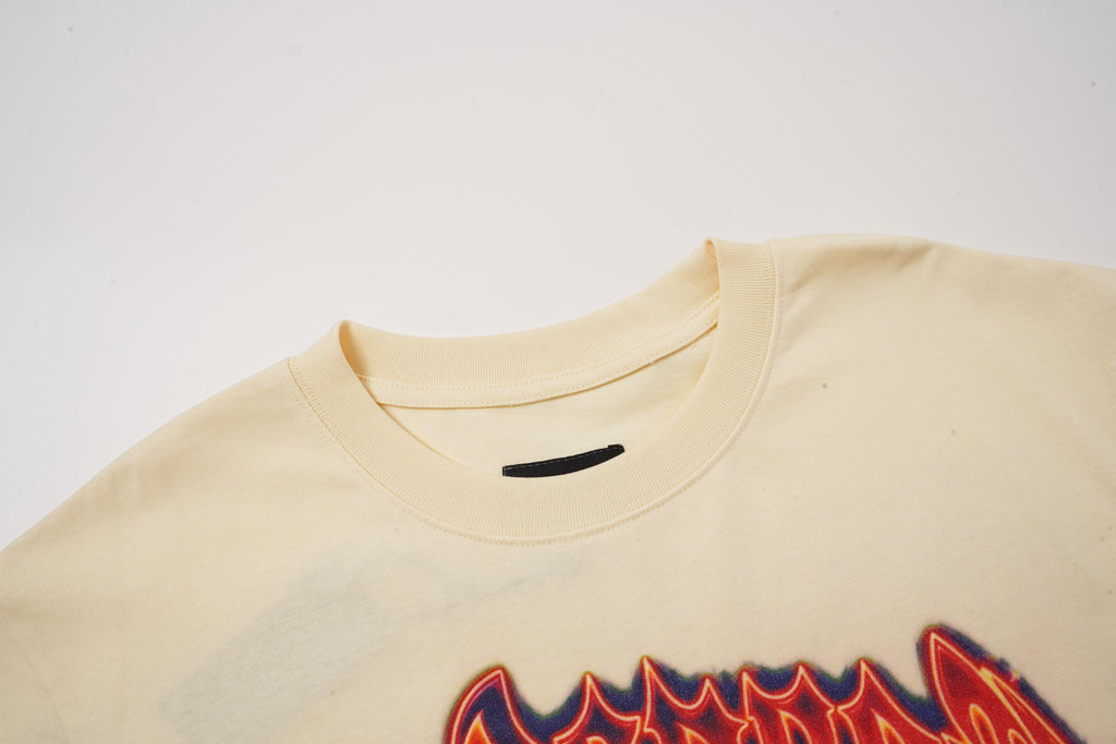 Godspeed Cream Sunset Dinosaur Graphic T‑Shirt