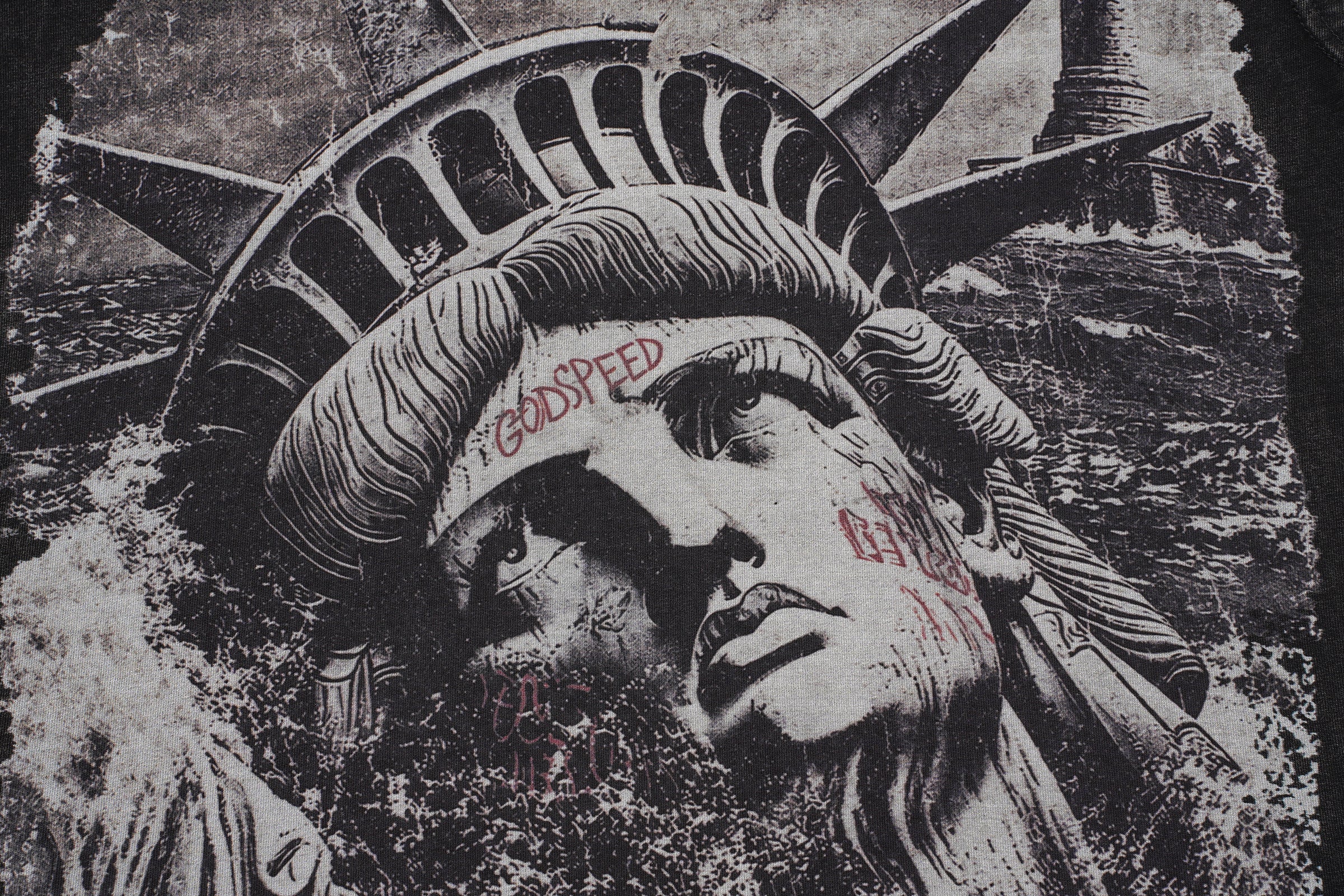 Godspeed Statue‑of‑Liberty Printed Sleeveless Tank Top