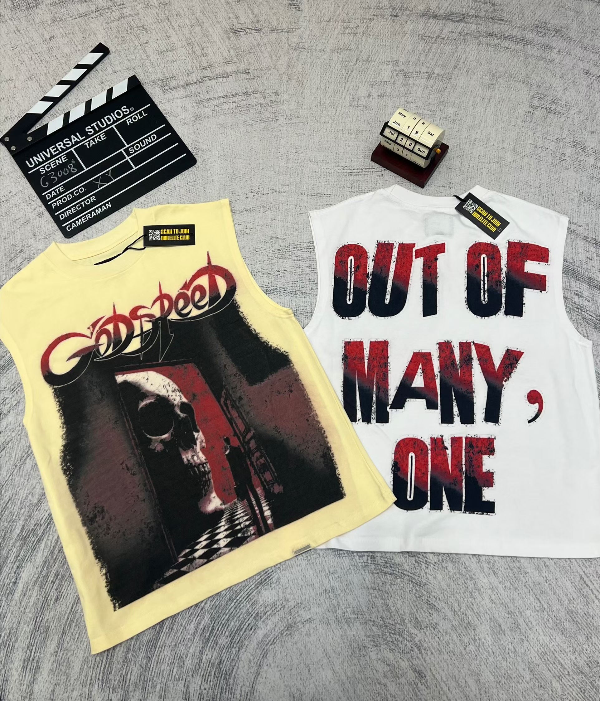 Godspeed 3‑Color Horror Graphic Tank Top