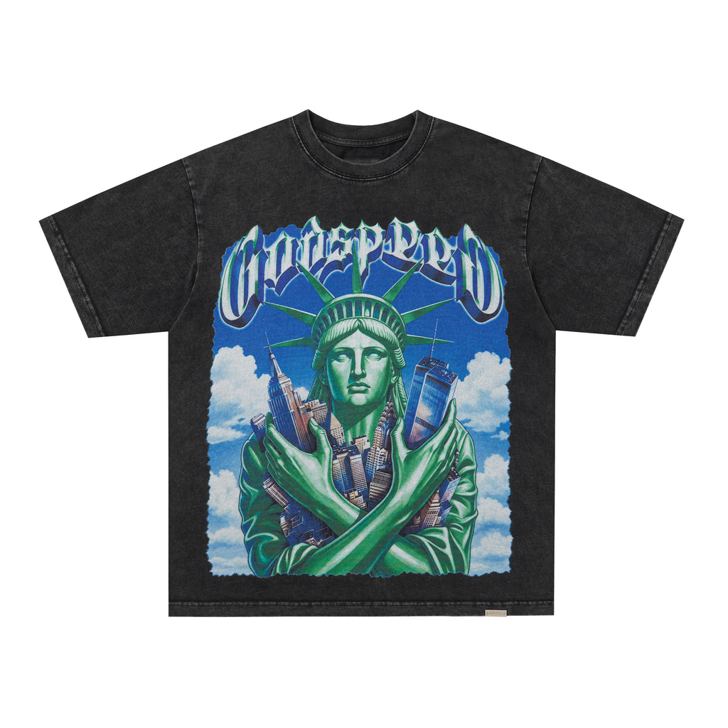 Godspeed Statue Of Liberty Graphic T‑Shirt