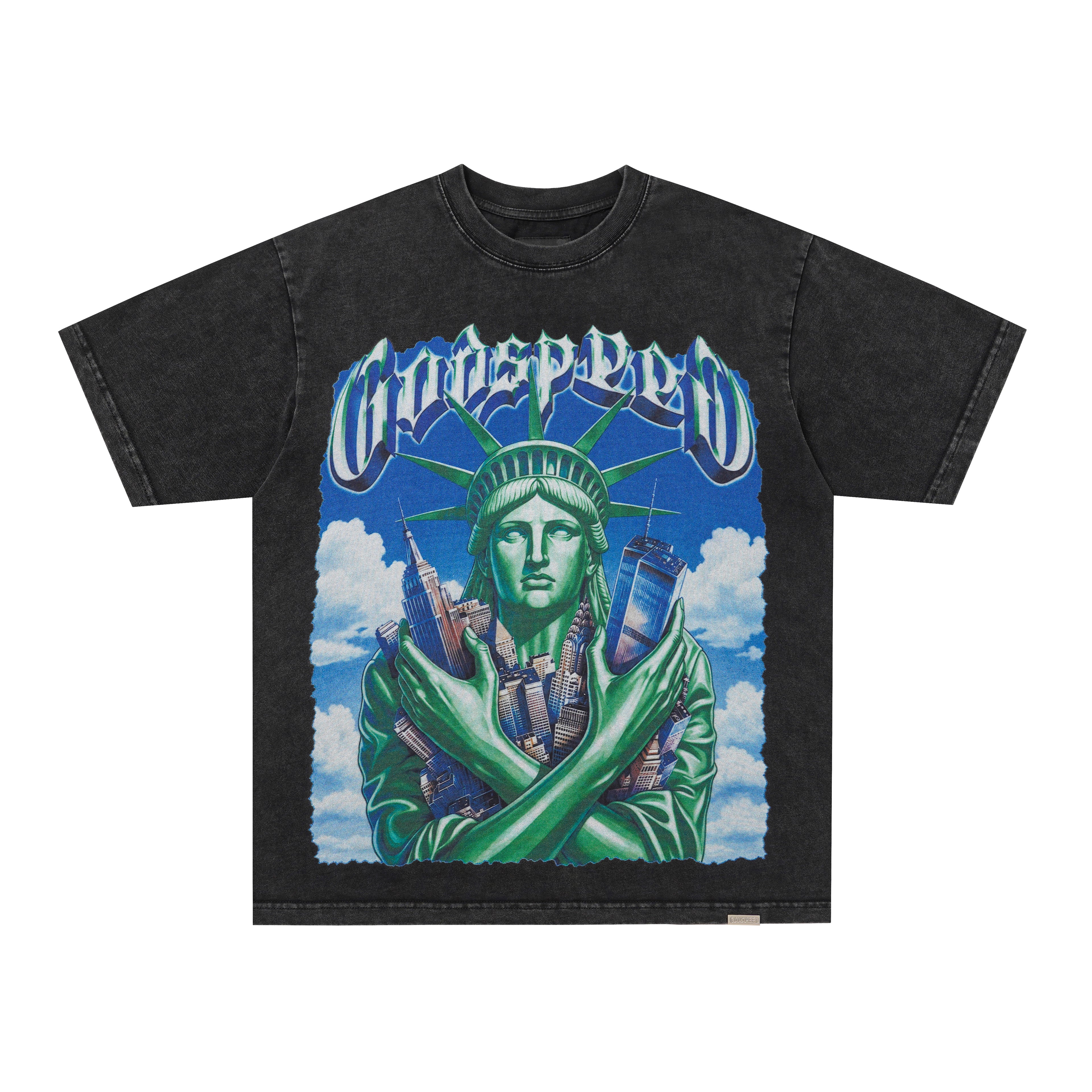 Godspeed Statue Of Liberty Graphic T‑Shirt