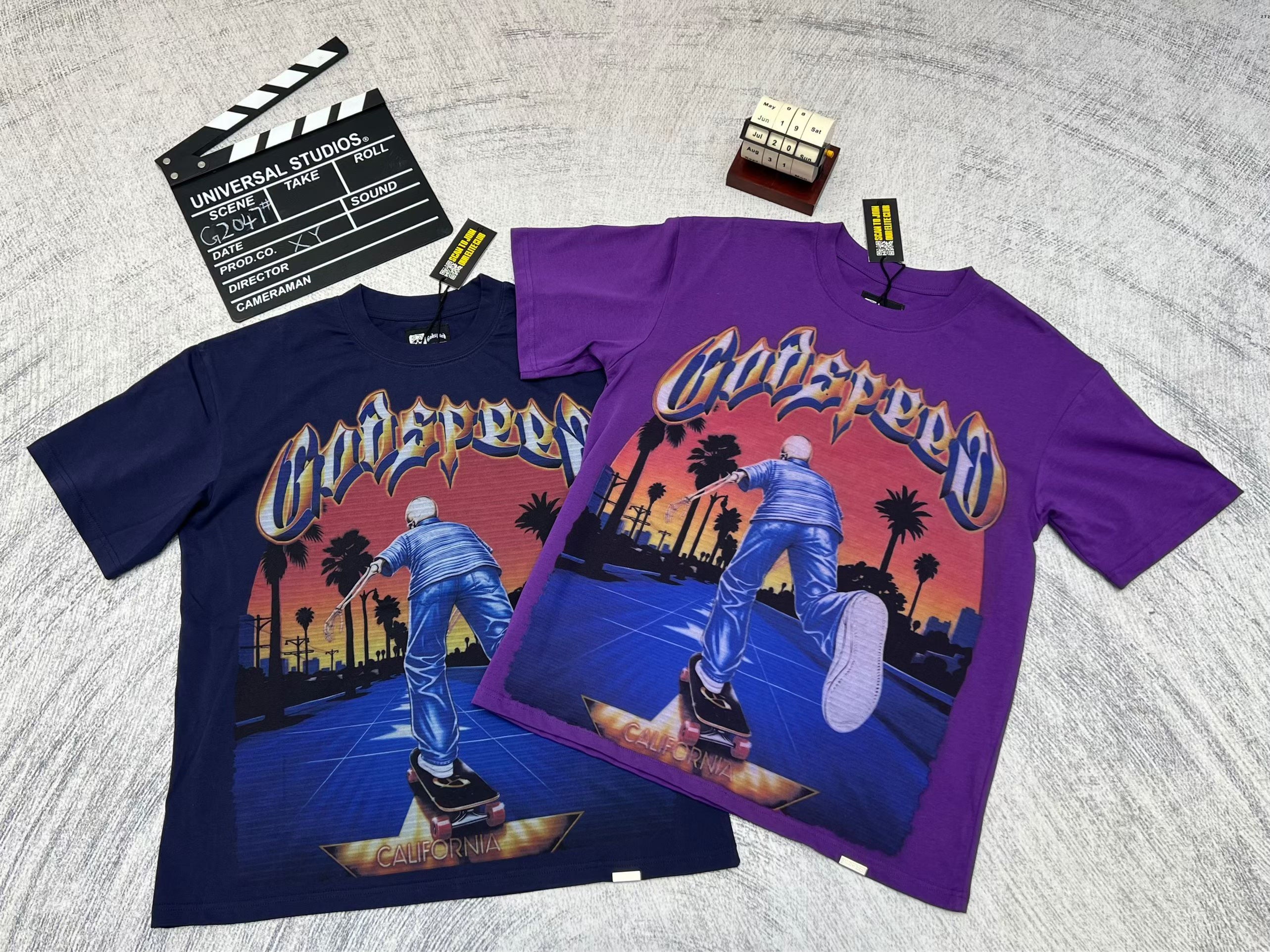 Godspeed Sunset Skate Graphic T‑Shirt
