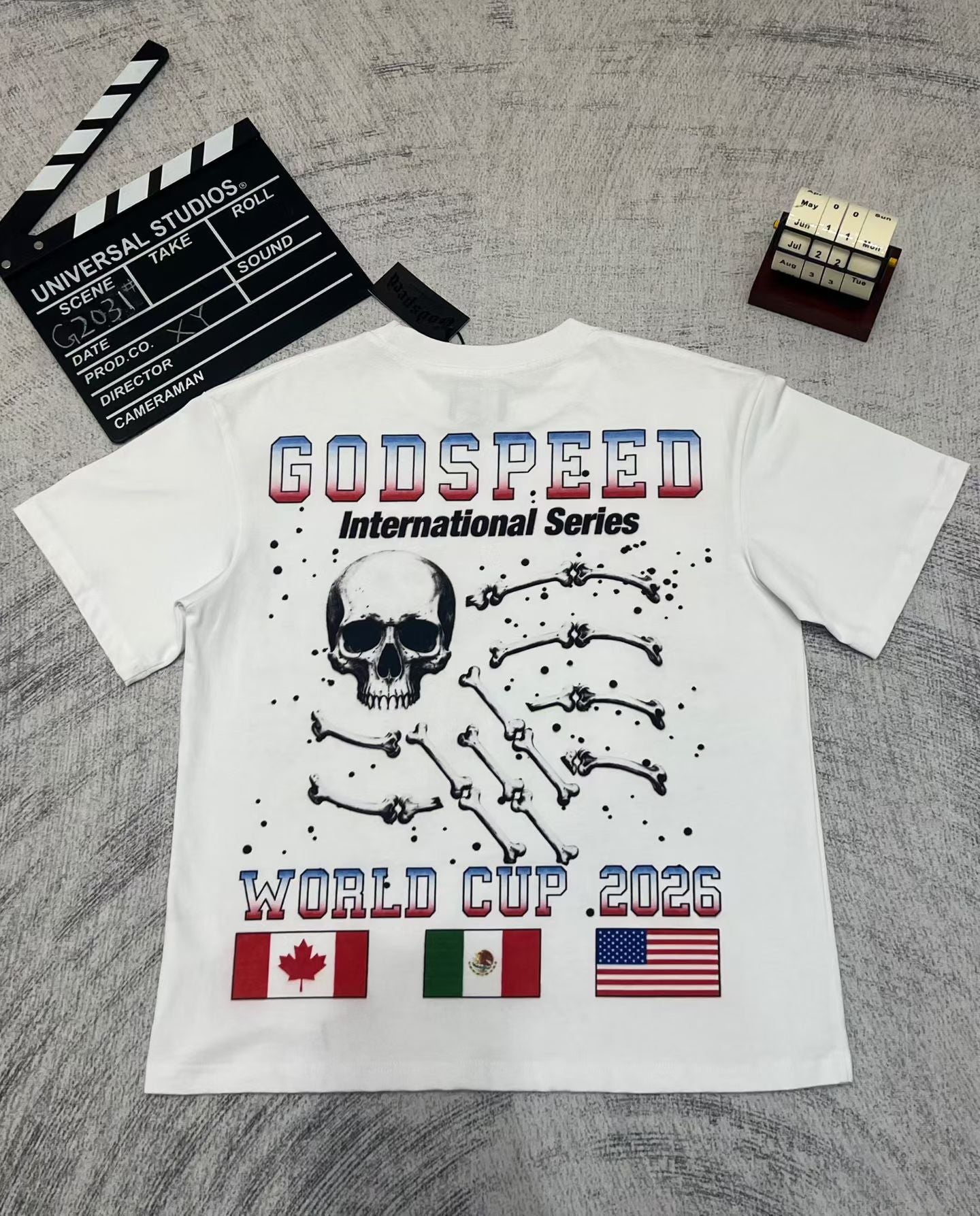 Godspeed Colour‑Skull Graphic T‑Shirt