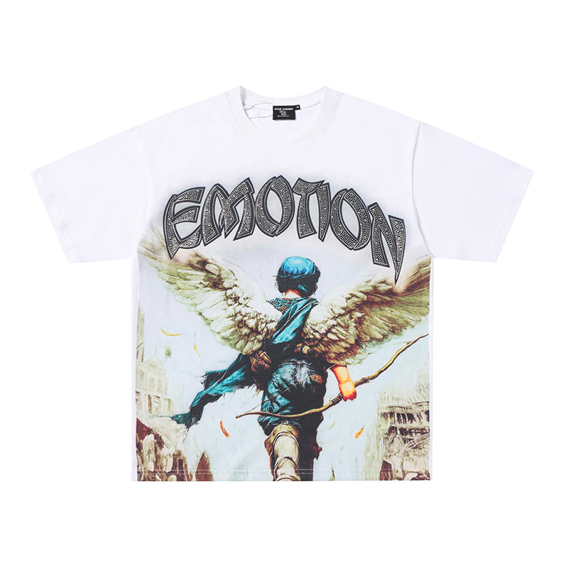 MIXED EMOTION Angel Archer Graphic 2‑Color T‑Shirt