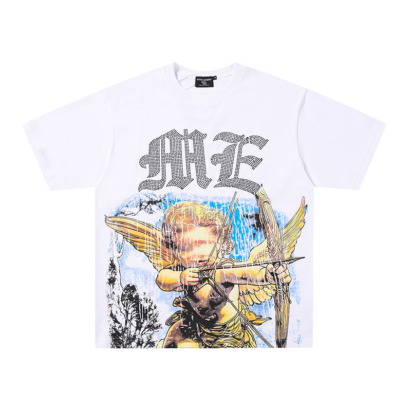 MIXED EMOTION Angel Warrior Graphic 2‑Color T‑Shirt