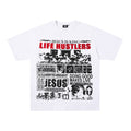 Life Hustlers Jesus Collage Graphic White Tee