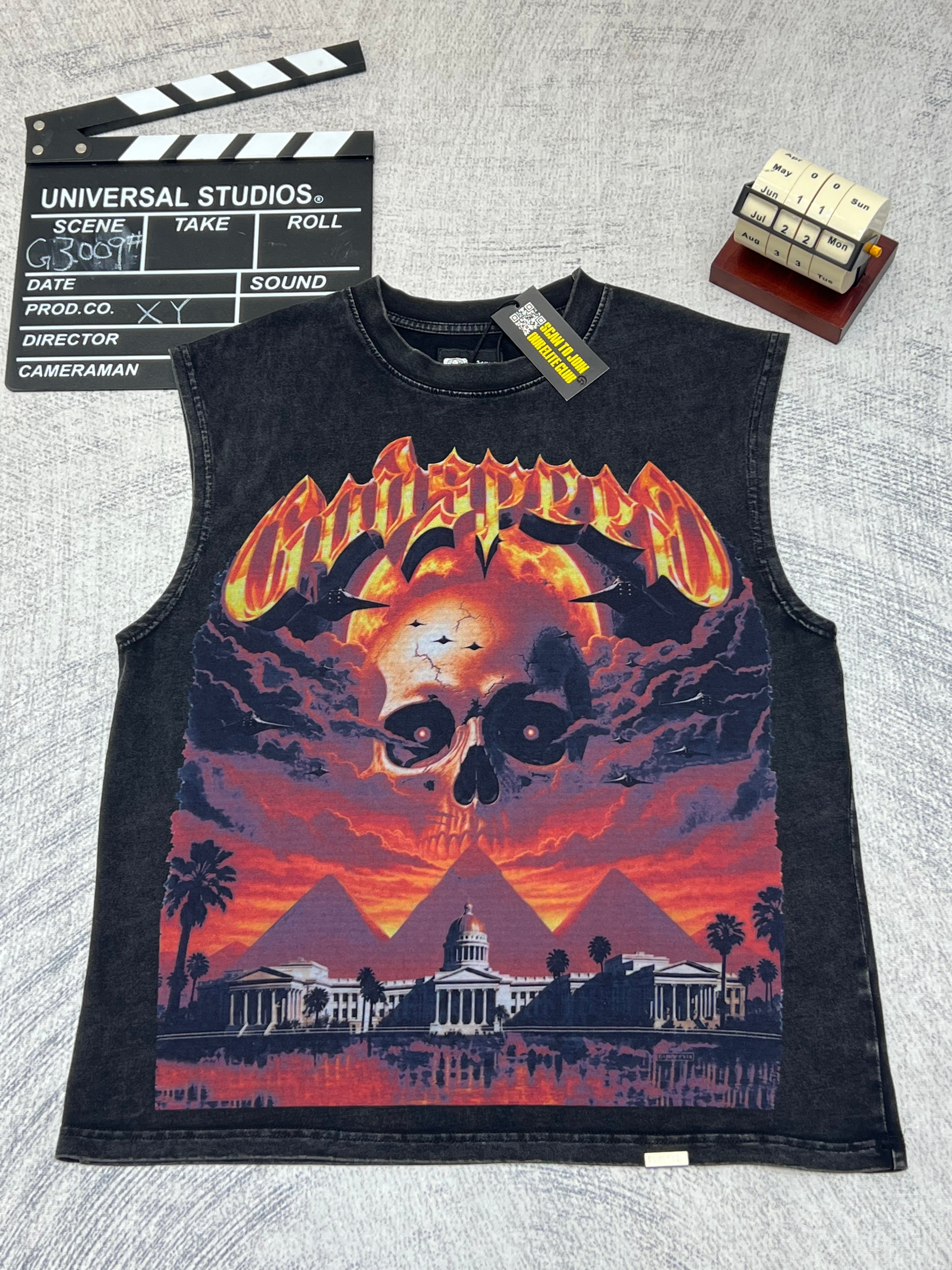 Godspeed Black Skull Flame Tank Top