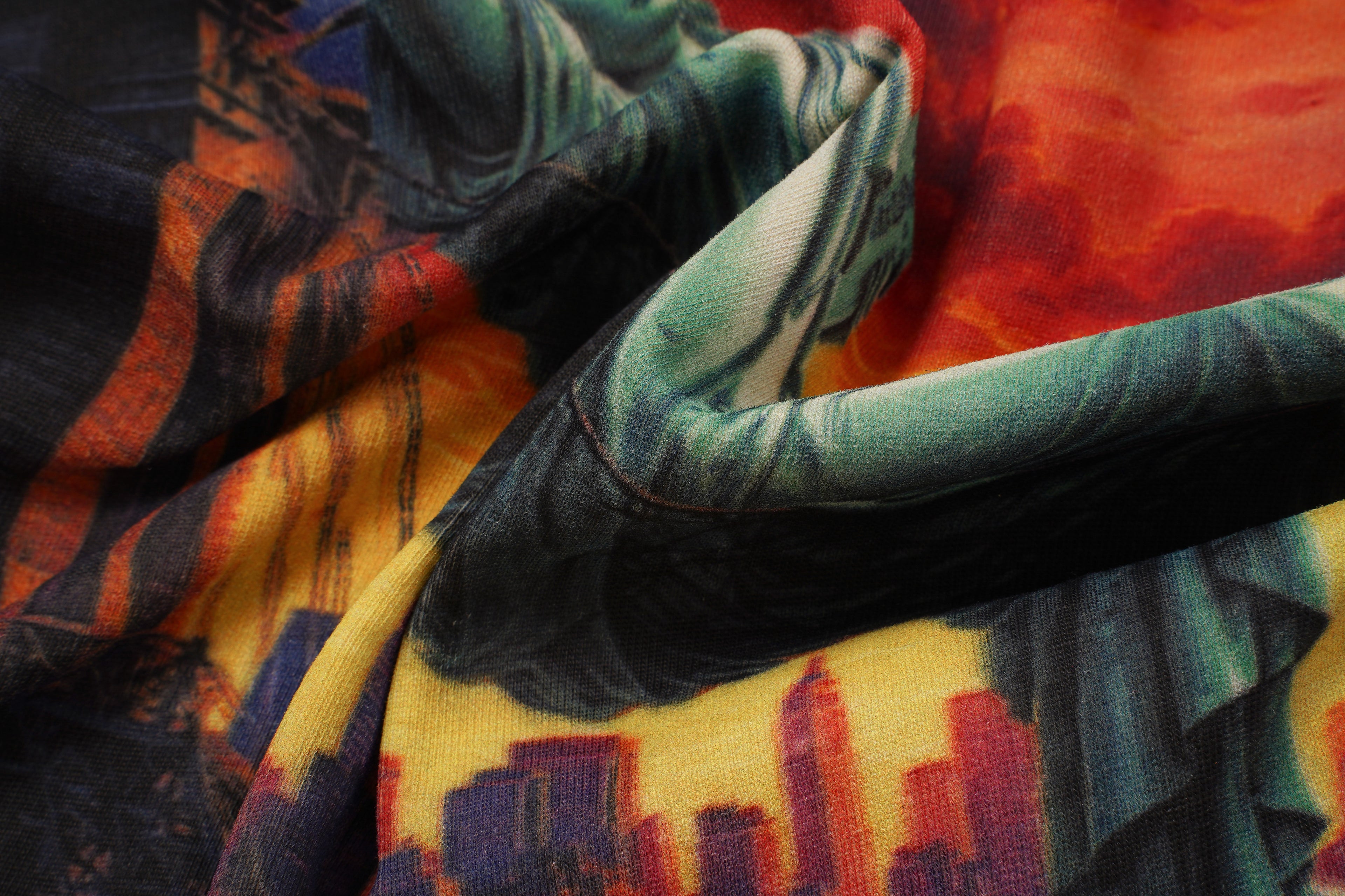 Godspeed Cream Sunset Dinosaur Graphic T‑Shirt