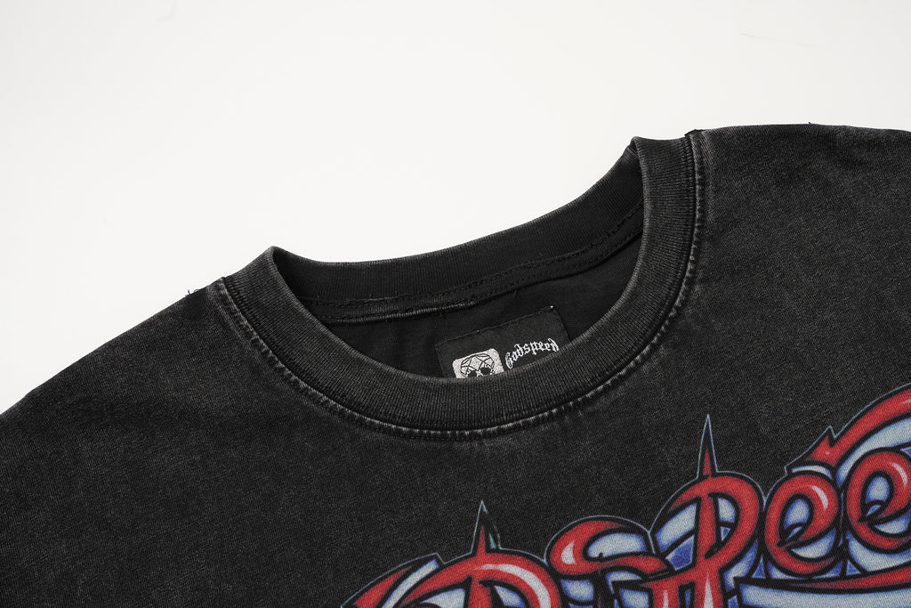Godspeed Retro Figure Graphic Short‑Sleeve T‑Shirt