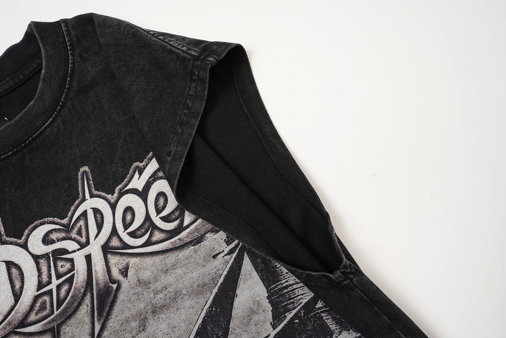 Godspeed Statue‑of‑Liberty Printed Sleeveless Tank Top