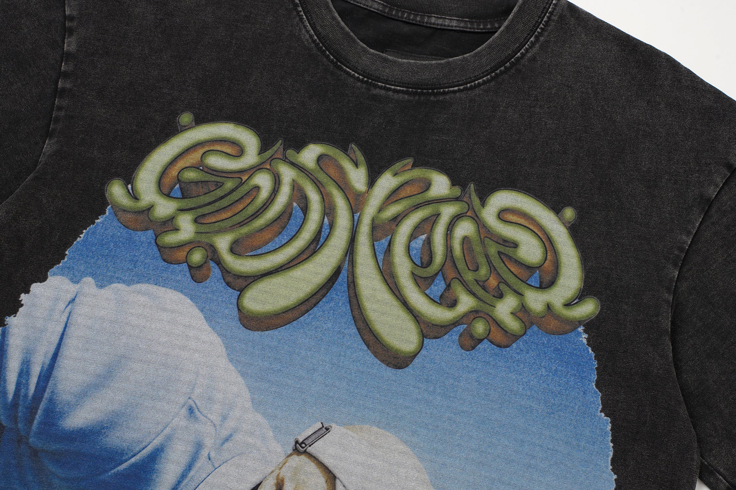 Godspeed Mountain Landscape Vintage Wash T‑Shirt