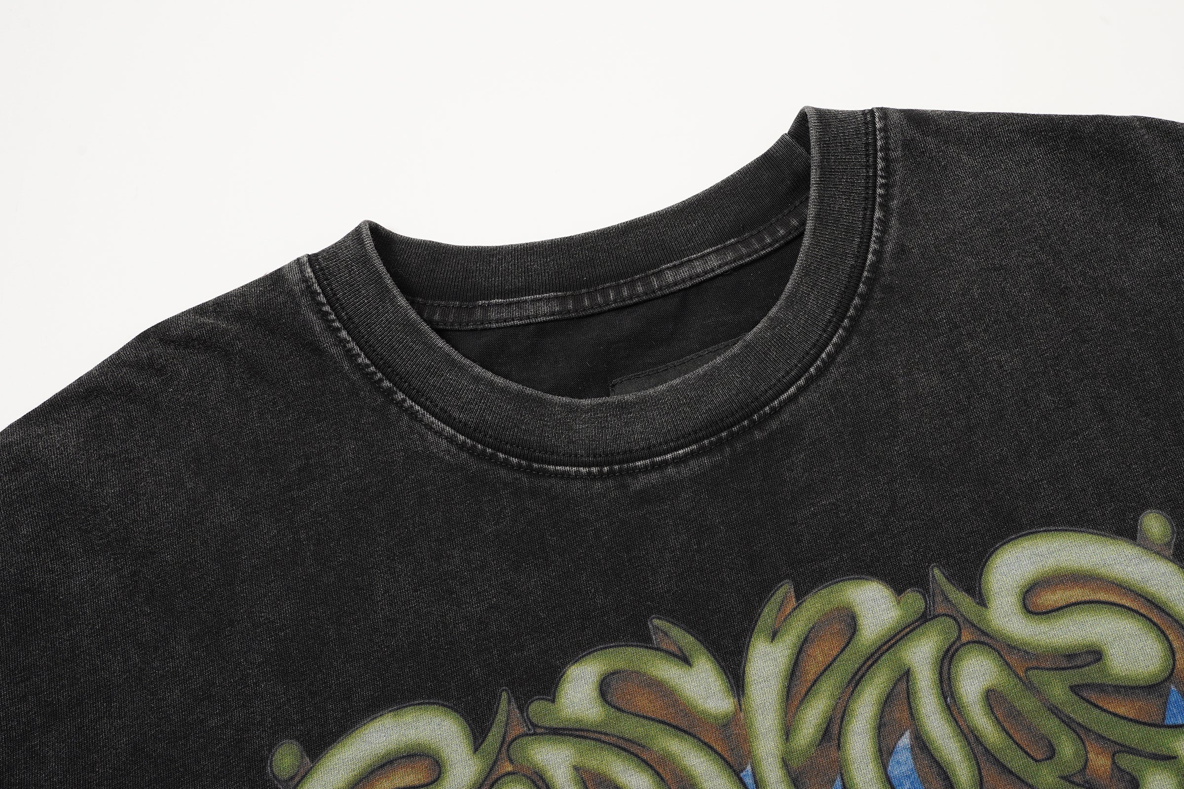 Godspeed Mountain Landscape Vintage Wash T‑Shirt