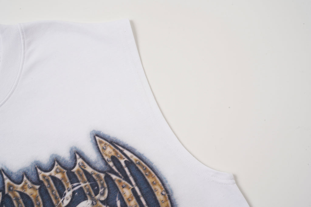 Godspeed Eagle Graphic White Tank Top