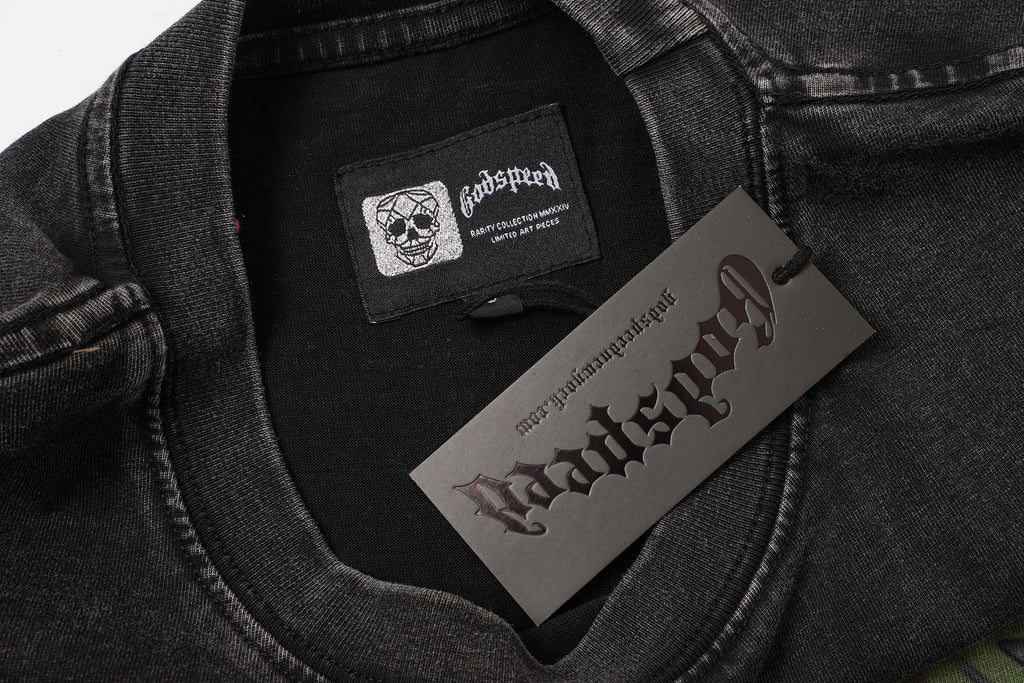 Godspeed Mountain Landscape Vintage Wash T‑Shirt