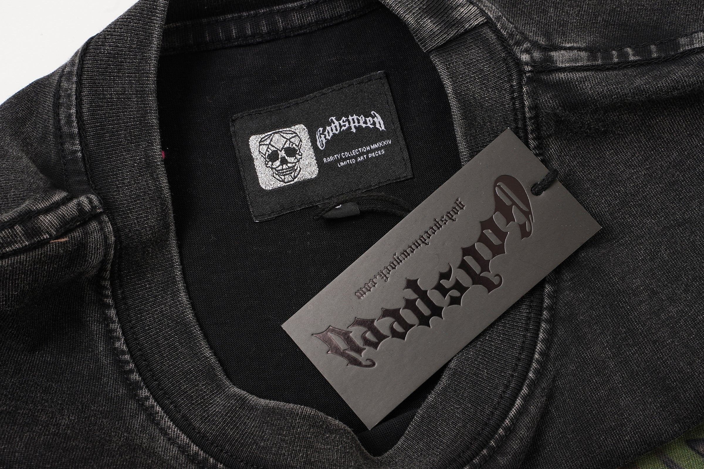 Godspeed Mountain Landscape Vintage Wash T‑Shirt