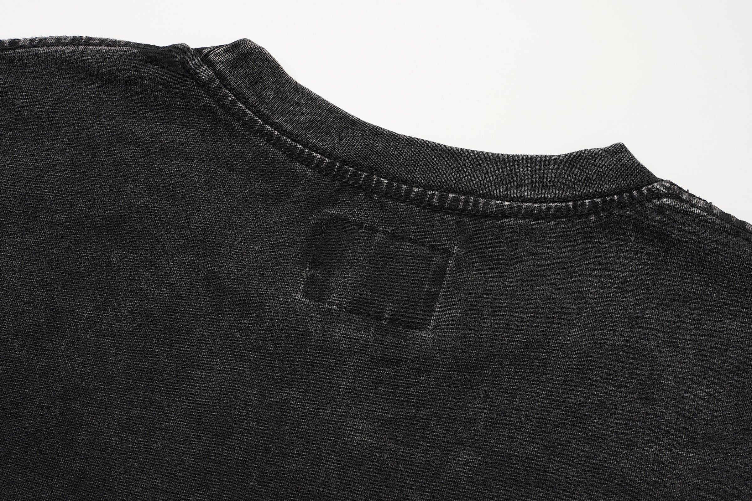 Godspeed Floral Skull Vintage Black T‑Shirt