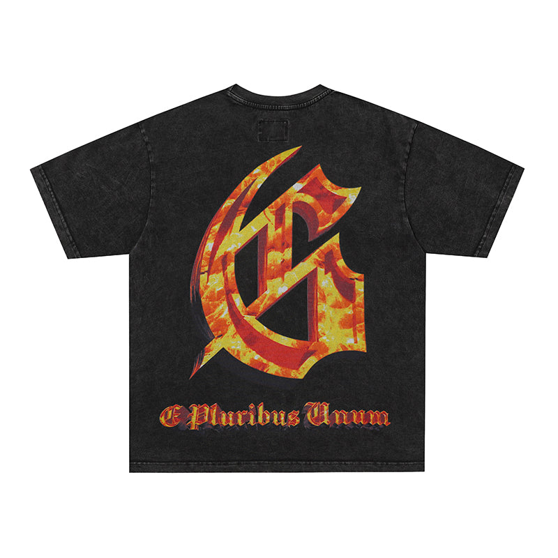 Godspeed Flame Skull Graphic T‑Shirt