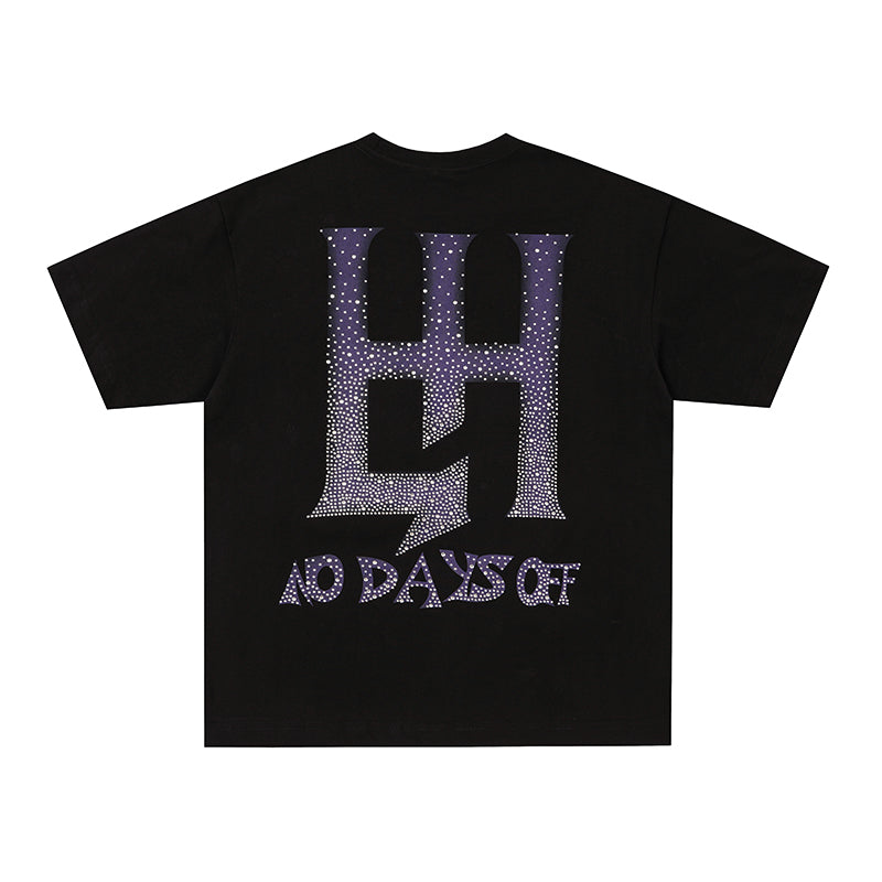 Life Hustlers Space‑Astronaut Graphic Black T‑Shirt