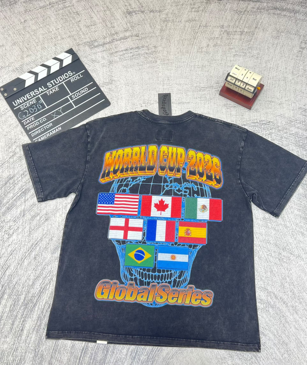 Godspeed Skull Flag Graphic T‑Shirt