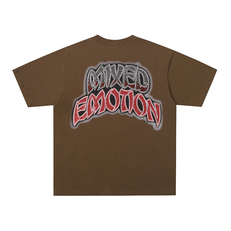 MIXED EMOTION Sunset Graphic 3‑Color T‑Shirt