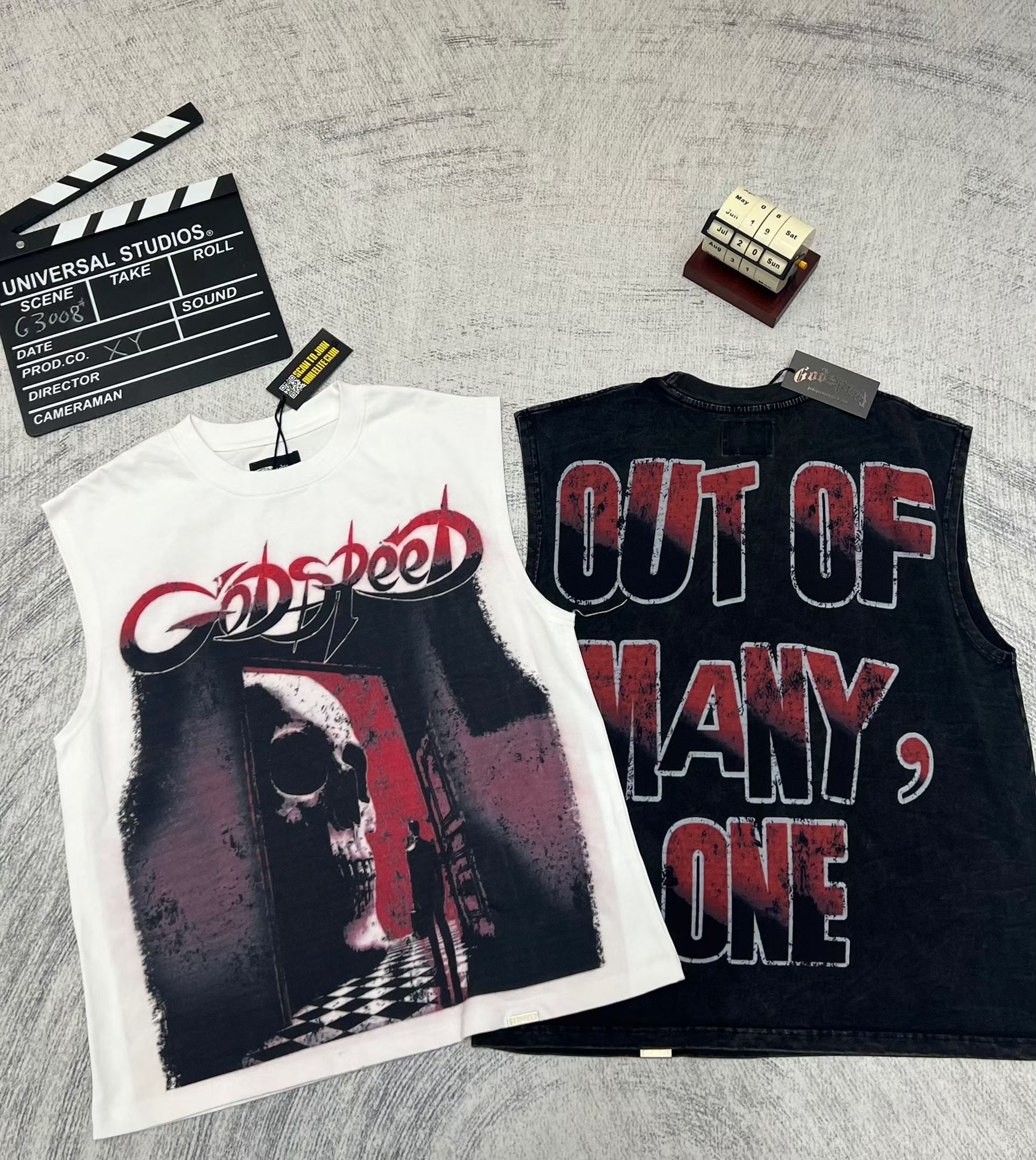 Godspeed 3‑Color Horror Graphic Tank Top