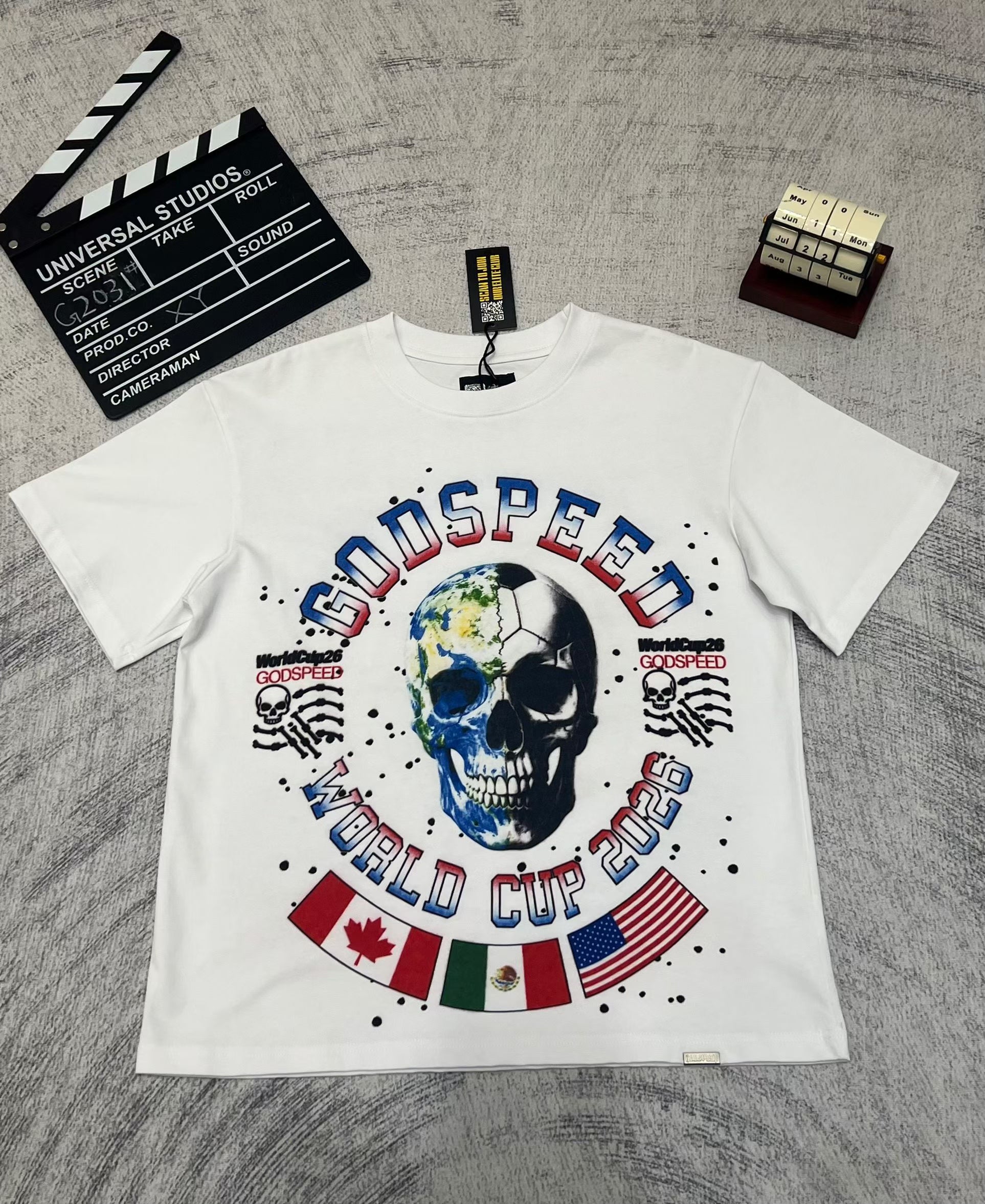 Godspeed Colour‑Skull Graphic T‑Shirt