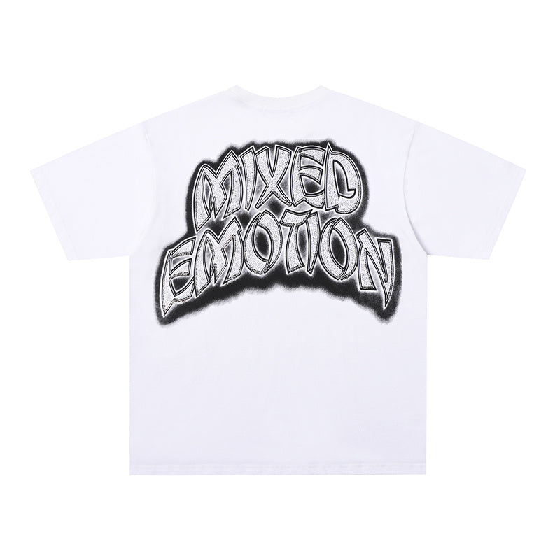 MIXED EMOTION Surf Character Graphic 2‑Color T‑Shirt