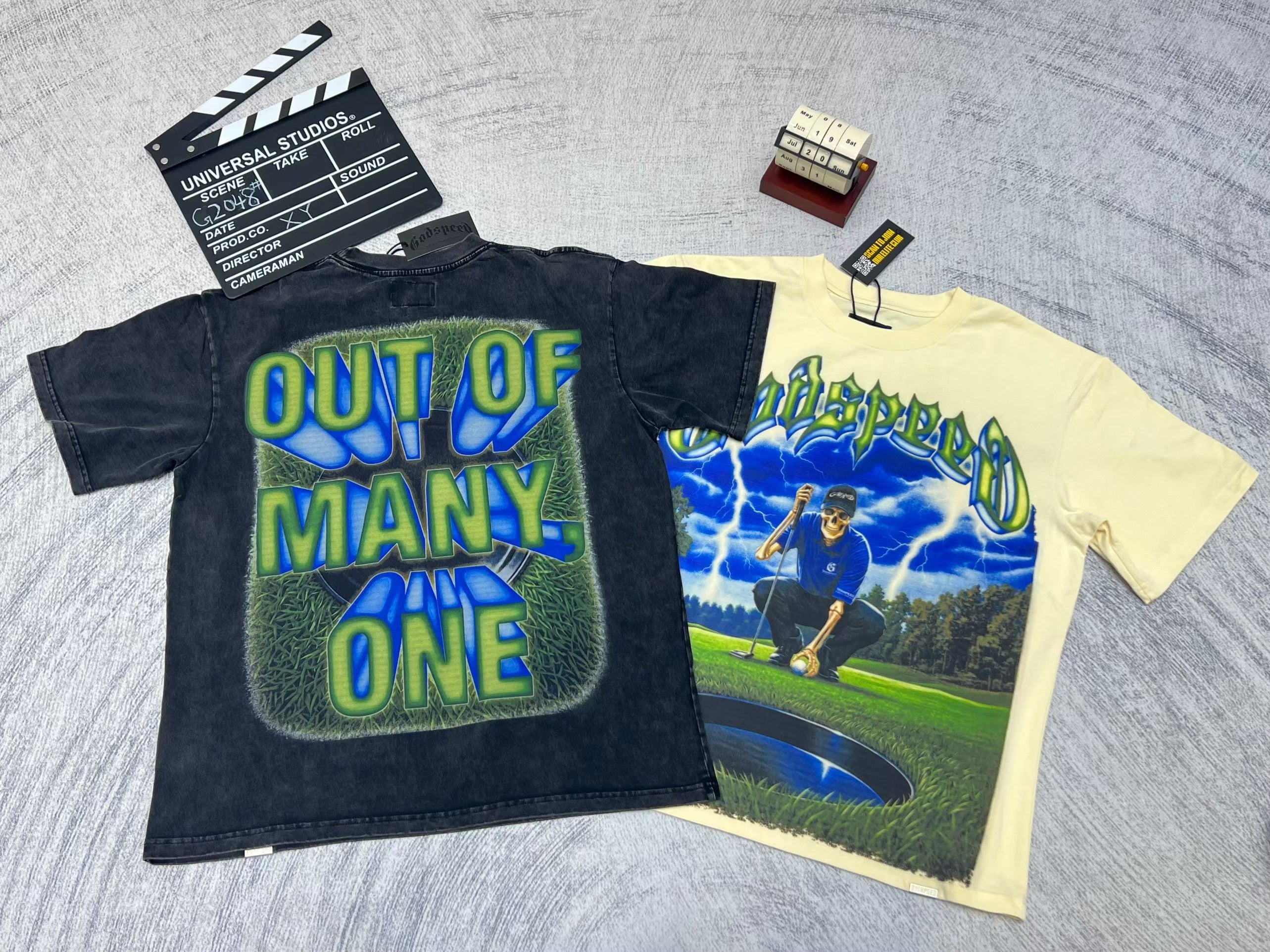 Godspeed Out Of Many One Landscape T‑Shirt